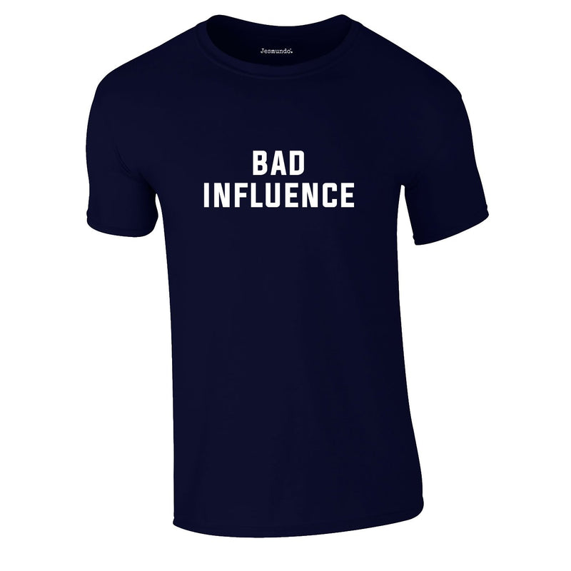 Bad Influence Tee In Navy