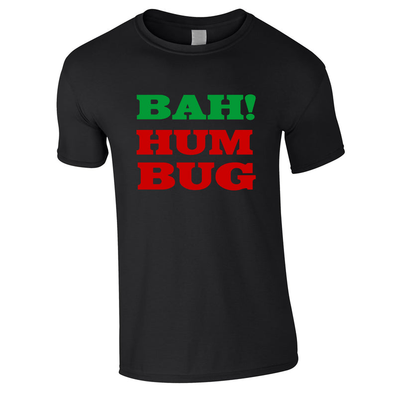 Bah Hum Bug Tee In Black