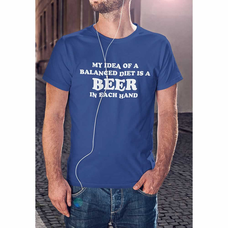 My Idea Of A Balanced Diet Is A Beer In Each Hand Tee