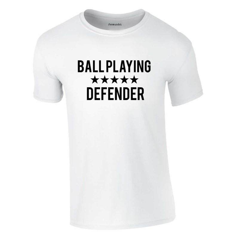 Ball Playing Defender Tee In White