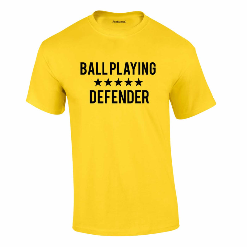Ball Playing Defender Tee In Yellow