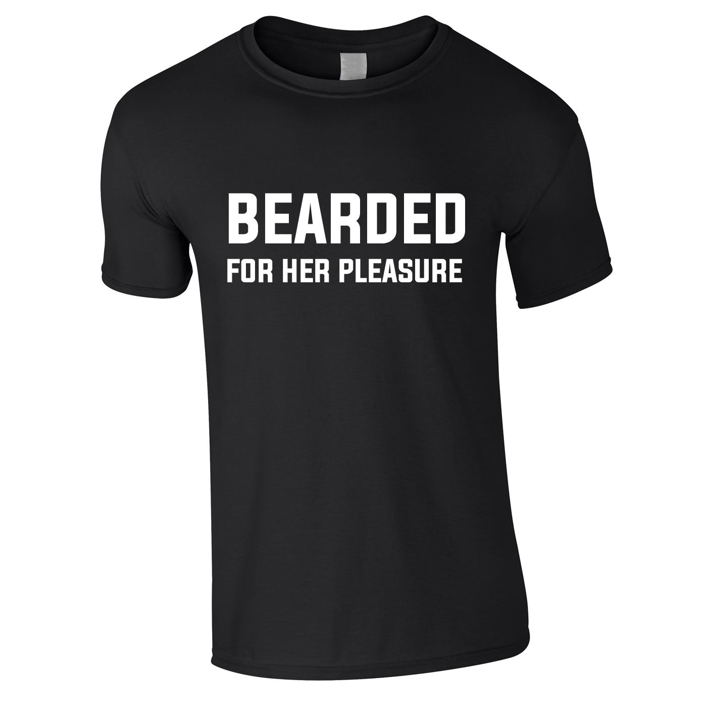Bearded For Her Pleasure Tee In Black