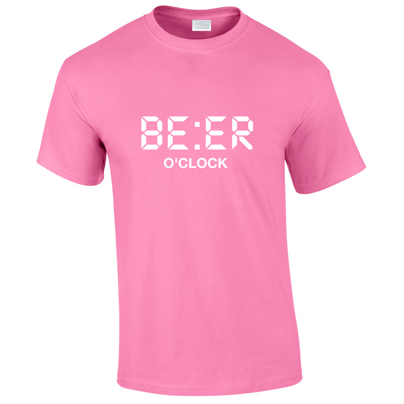 Beer O'Clock Tee In Pink