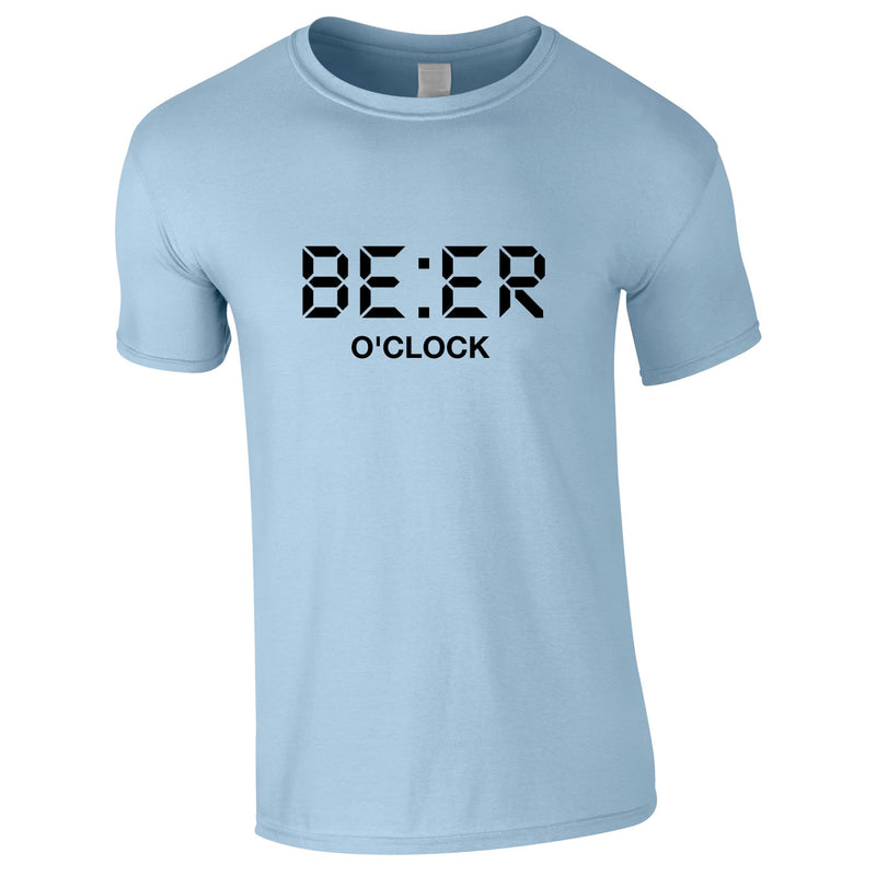 Beer O'Clock Tee In Sky