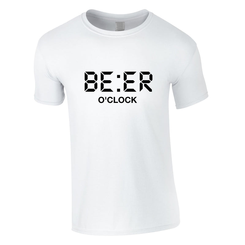 Beer O'Clock Tee In White