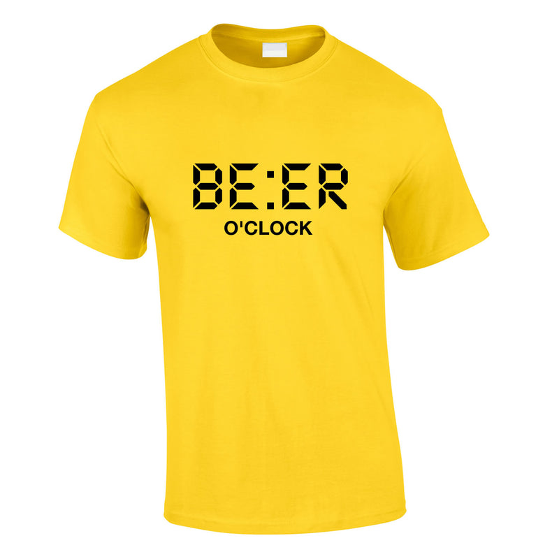 Beer O'Clock Tee In Yellow