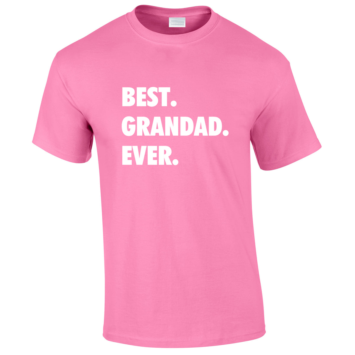 Best Grandad Ever Tee In Pink