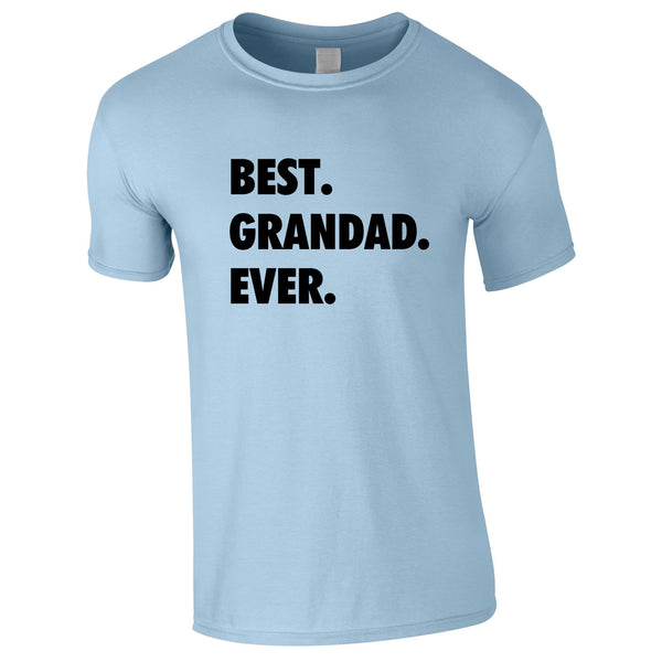 Best Grandad Ever Tee In Sky