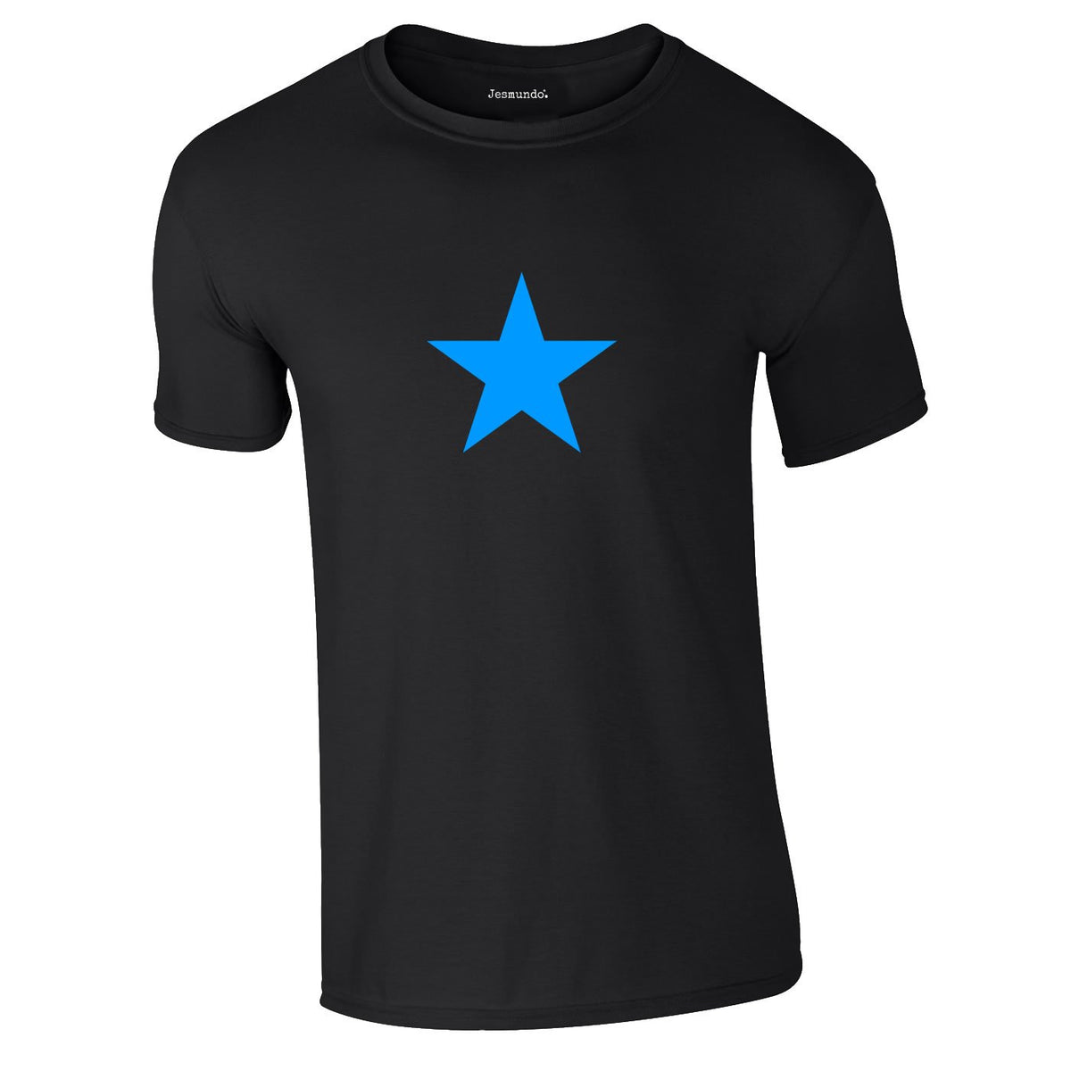 Blue Star Tee In Black