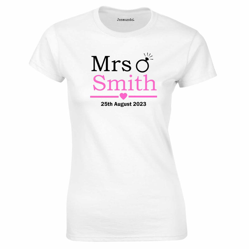 Future Mrs Personalised Bride T Shirt