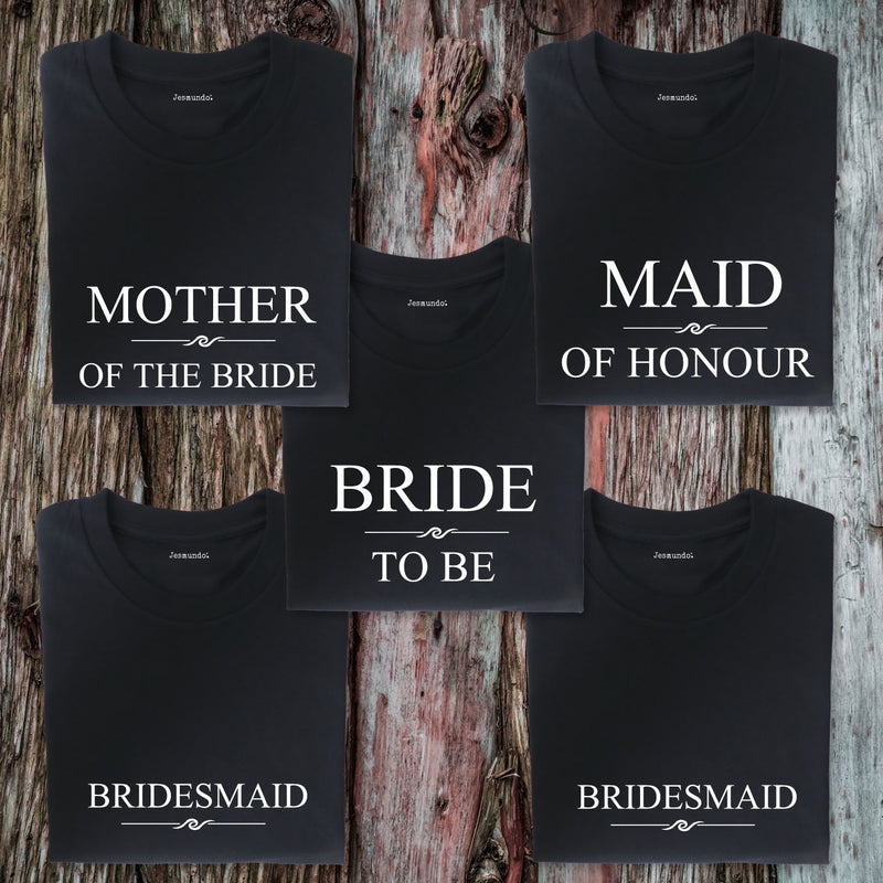 Maid Of Honour T-Shirt For Bride Tribe