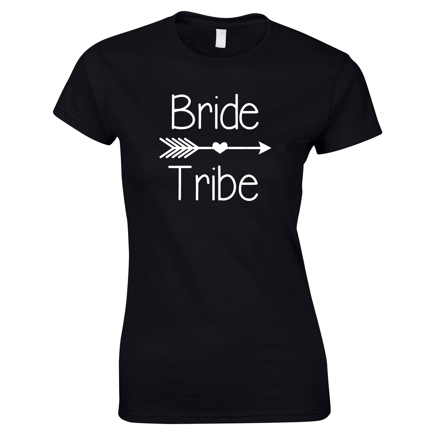 Bride Tribe Slogan Tee In Black