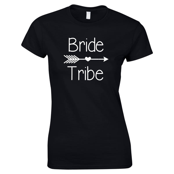 Bride Tribe Slogan Tee In Black