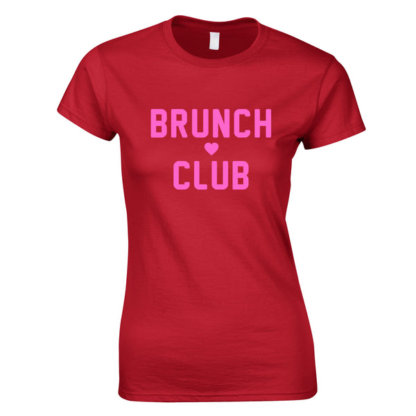 Brunch Club Top In Red