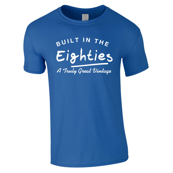 Built In The 80's Tee In Royal