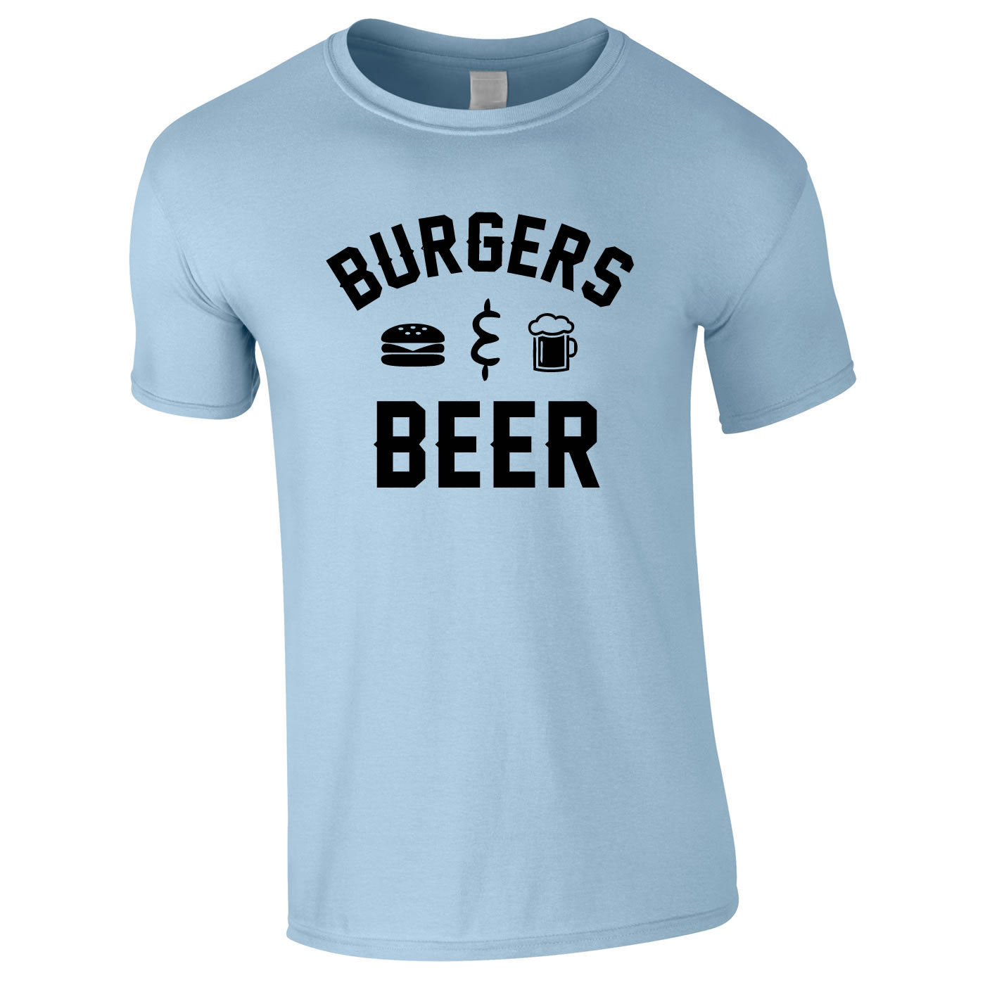 Burgers And Beer Tee In Sky
