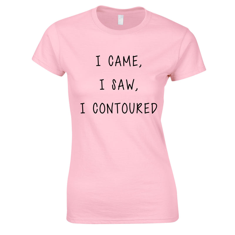 I Came I Saw I Contoured Top In Pink