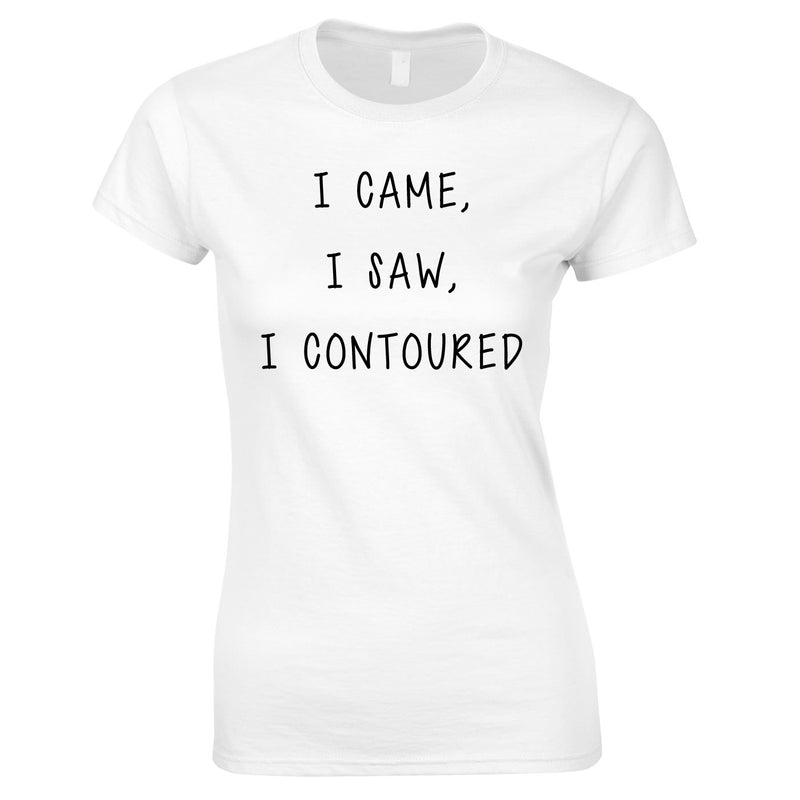 I Came I Saw I Contoured Top In White