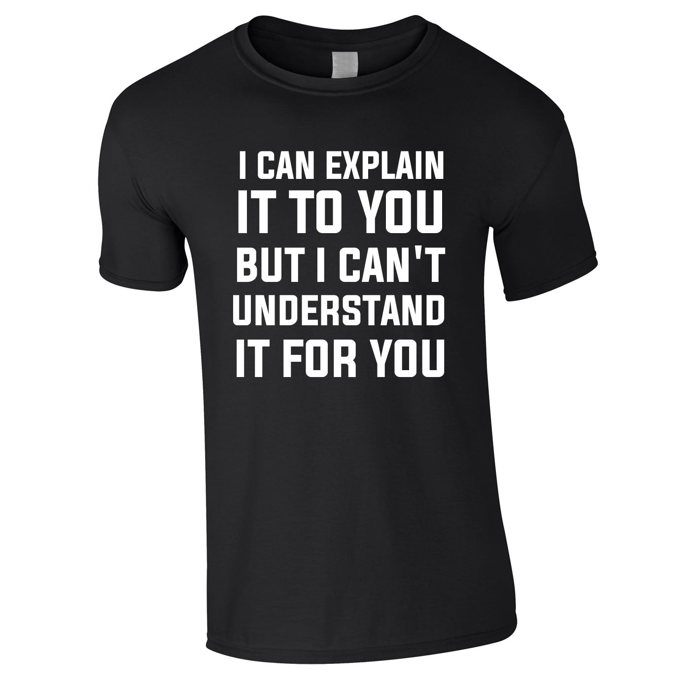 I Can Explain It To You But I Can't Understand It For You Tee In Black