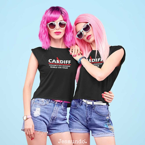 Cardiff Girls On Tour T Shirts Custom Printed