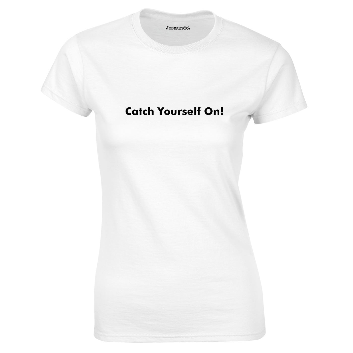 Catch Yourself On Tee In White