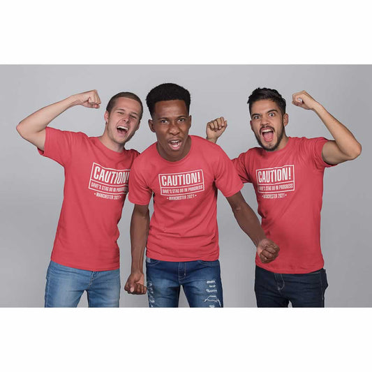Caution Stag Do In Progress T Shirts Personalised