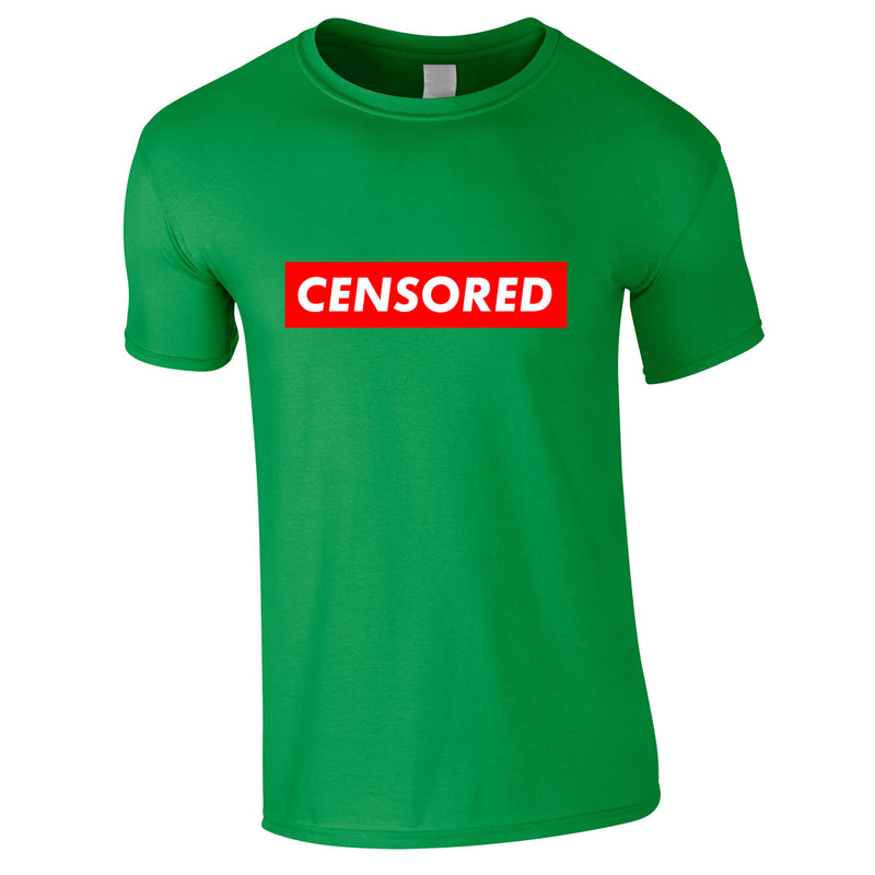 Censored Tee In Green