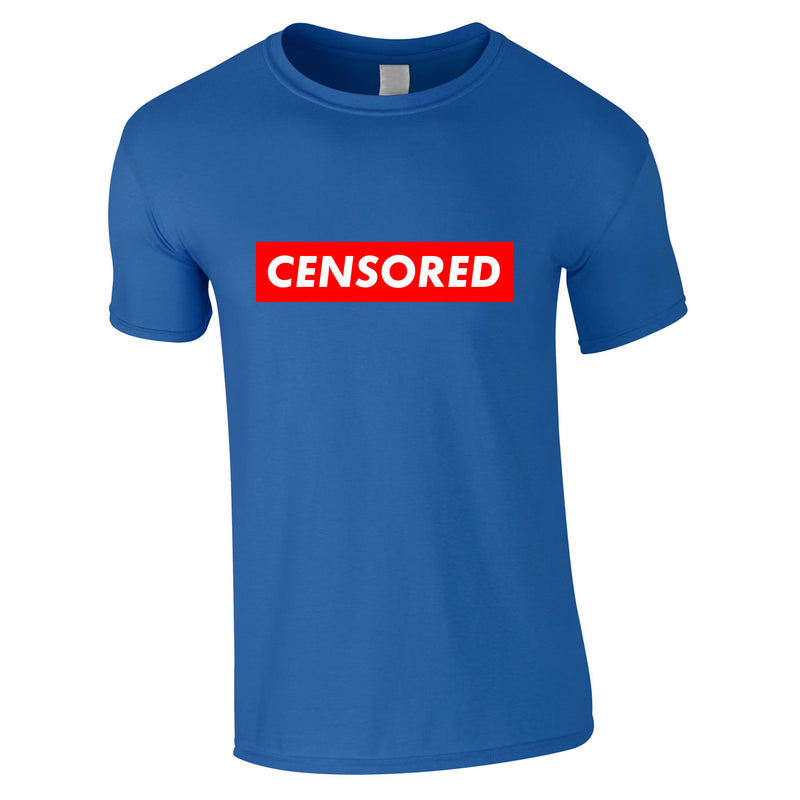 Censored Tee In Royal