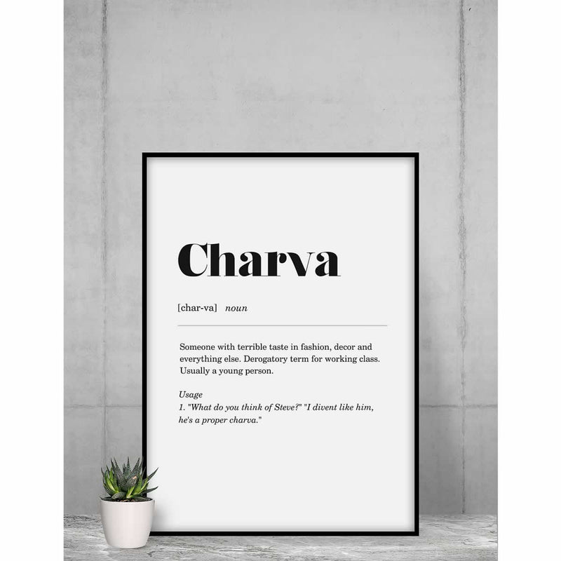 Charva Definition Print