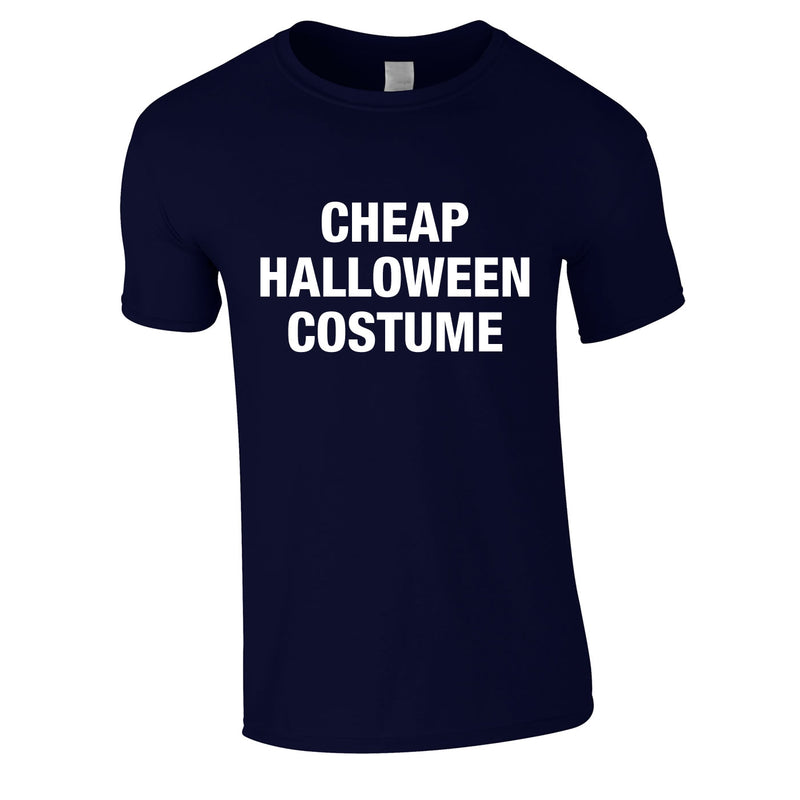 Cheap Halloween Costume Tee In Navy