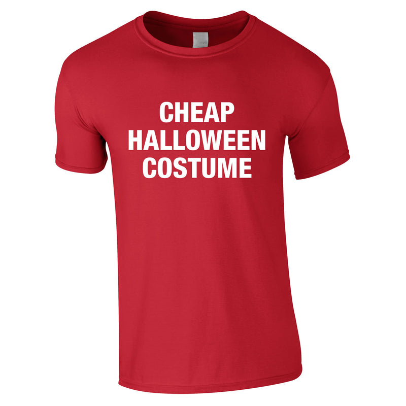 Cheap Halloween Costume Tee In Red