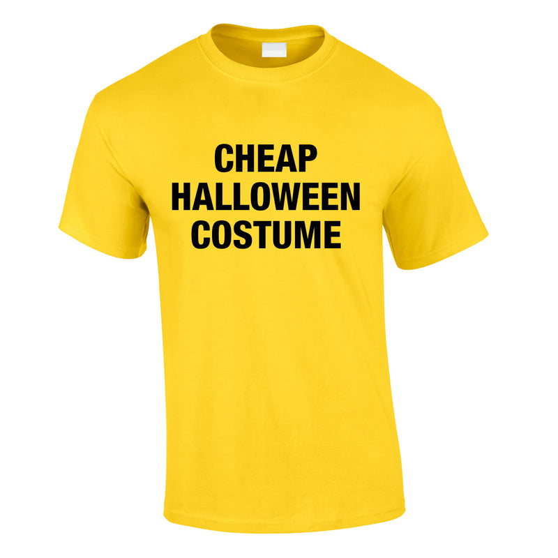 Cheap Halloween Costume Tee In Yellow