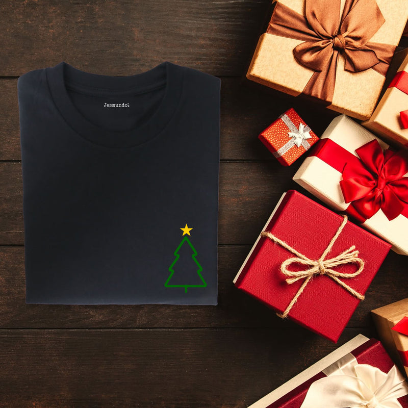 Christmas Tree Minimalist Design T Shirt