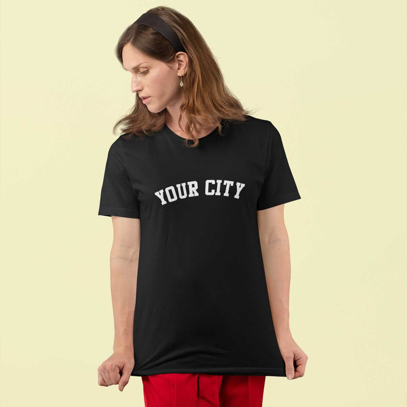 Custom City Name Printed T-Shirt