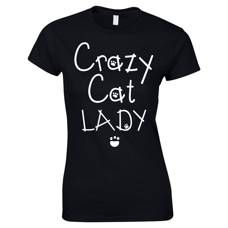 Crazy Cat Lady Women's Top In Black