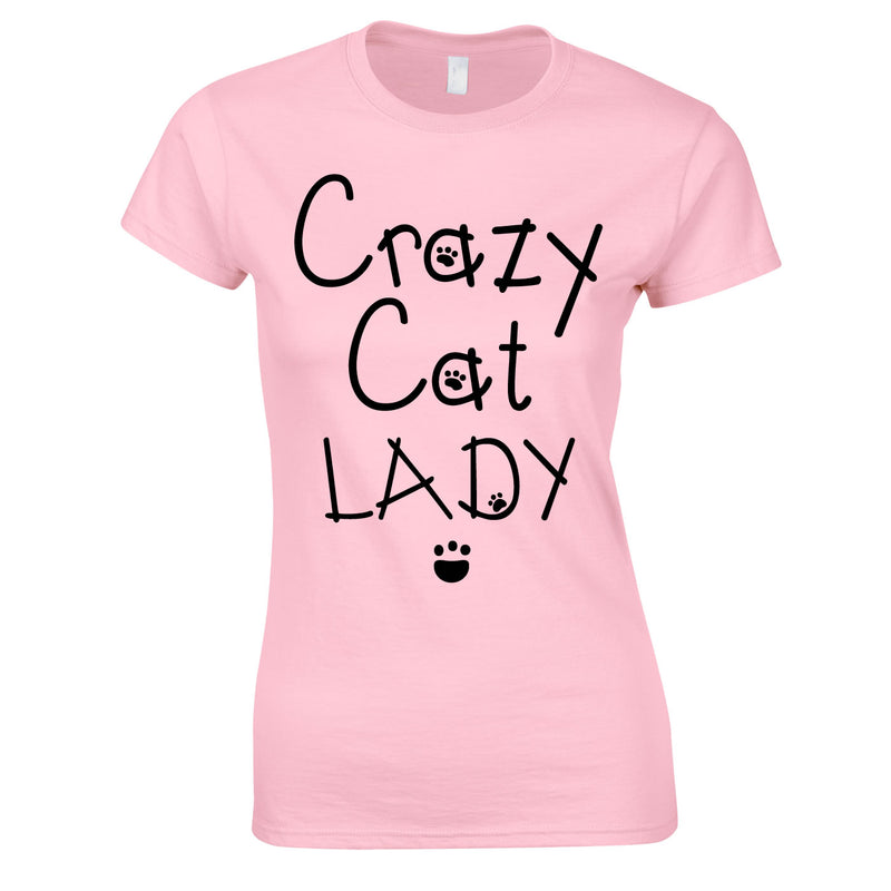 Crazy Cat Lady Women's Top In Pink