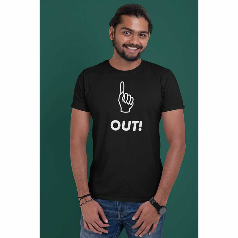 Cricket Umpire Out Graphic T-Shirt