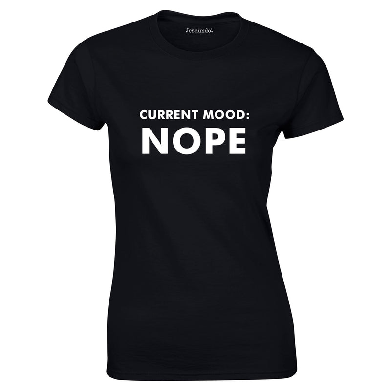 Current Mood Nope Ladies Top In Black