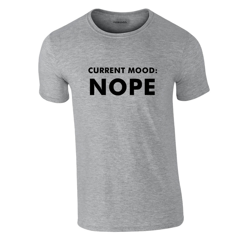 Current Mood Nope Tee In Grey