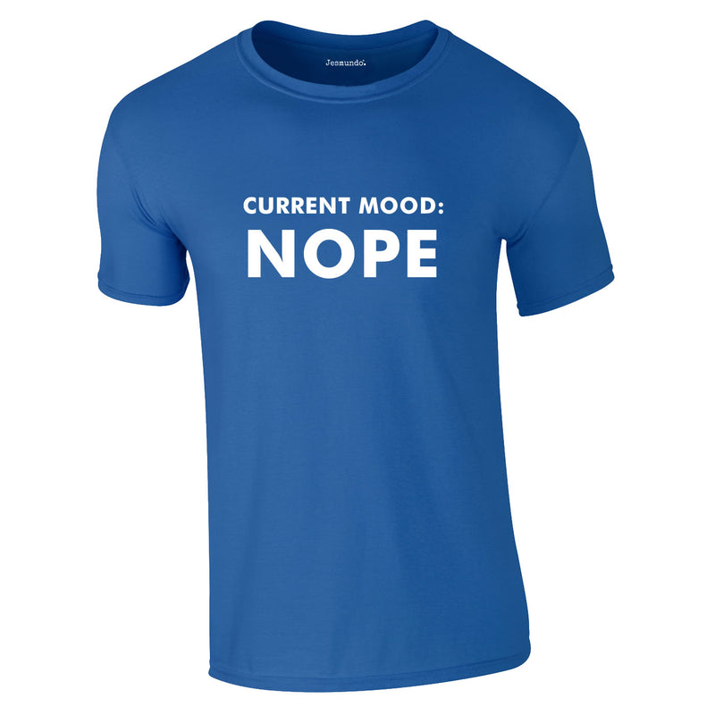 Current Mood Nope Tee In Royal