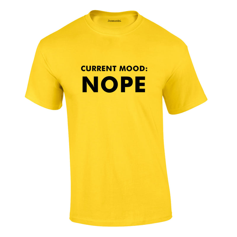 Current Mood Nope Tee In Yellow