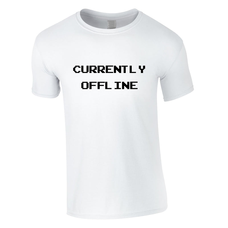 Currently Offline Tee In White