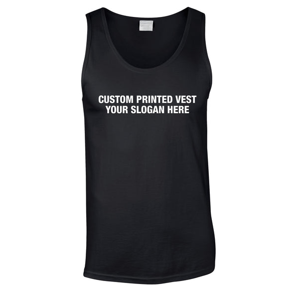 Custom Printed Vest In Black
