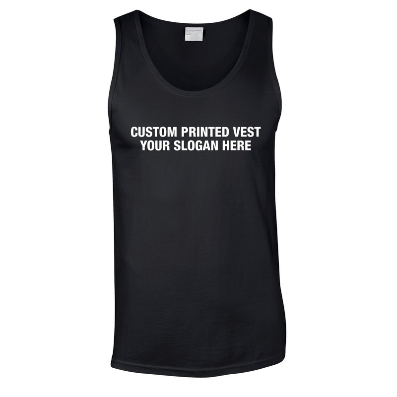 Custom Printed Vest In Black