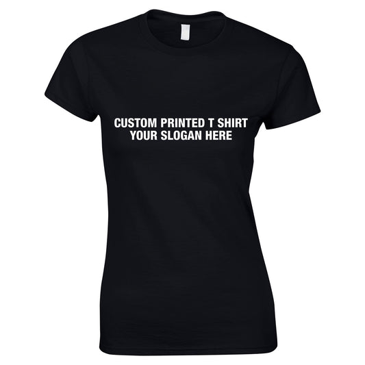 Custom Women's Tee In Black
