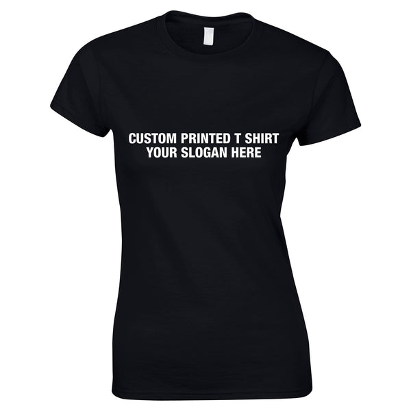 Custom Women's Tee In Black