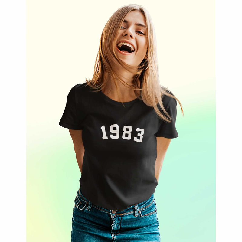 Women's Custom Date Printed T-Shirt