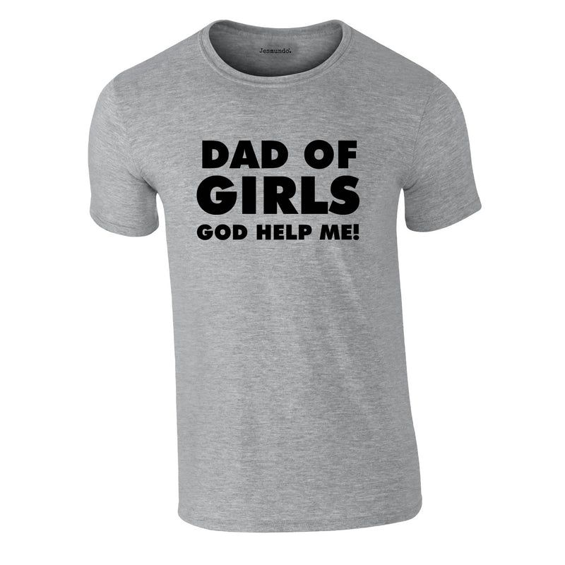 Dad Of Girls Tee In Grey