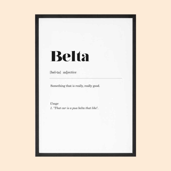 Belta Definition Print