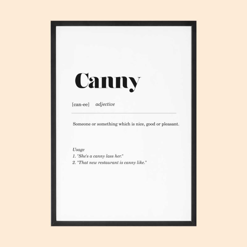 Canny Geordie Definition Print